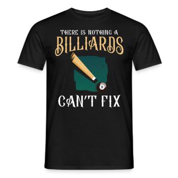 Billiards Pool Player Ball There - Men's T-Shirt - black - Front - AI Model Male 178 light (178cm)