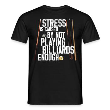 Billiards Pool Player Ball Vintage - Men's T-Shirt - black - Front - AI Model Male 178 light (178cm)