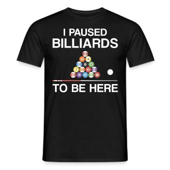 Billiards Pool Player Ball I - Men's T-Shirt - black - Front - AI Model Male 178 light (178cm)