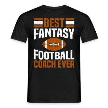 Meilleur entraîneur de football Fantasy de tous les temps - T-shirt homme - noir - Devant - AI Model Male 178 light (178cm)