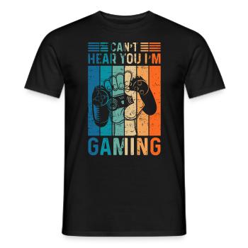 Je ne peux pas vous entendre Je suis contrôleur de jeu Citation de joueur - T-shirt homme - noir - Devant - AI Model Male 178 light (178cm)