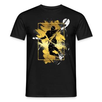 Basketball Basketball Player Dunking Gold Splash - Men's T-Shirt - black - Front - AI Model Male 178 light (178cm)