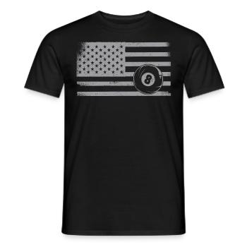 Billiards Pool Player Ball - Männer T-Shirt - Schwarz - Vorne - AI Model Male 178 light (178cm)