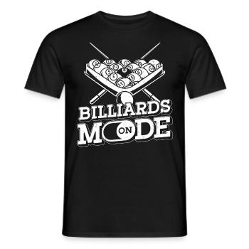 Billiards Pool Player Ball Vintage - Männer T-Shirt - Schwarz - Vorne - AI Model Male 178 light (178cm)