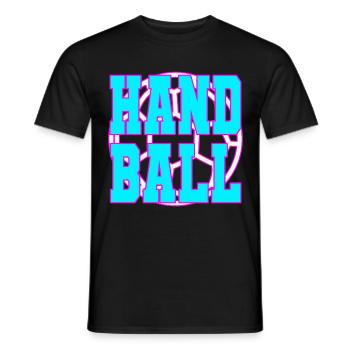 Handball Joueur de handball - T-shirt homme - noir - Devant - AI Model Male 178 light (178cm)