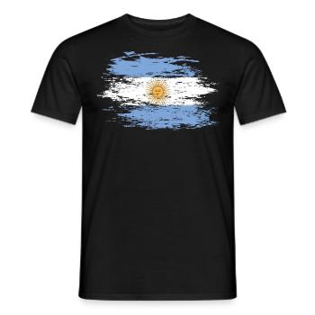 Argentina used - Men's T-Shirt - black - Front - AI Model Male 178 light (178cm)