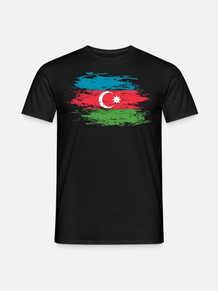 Azerbaïdjan utilisé - T-shirt homme - noir