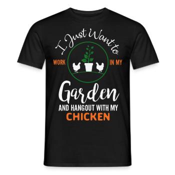 Hobby gardeners, fruit and vegetable gardeners - Men's T-Shirt - black - Front - AI Model Male 178 light (178cm)