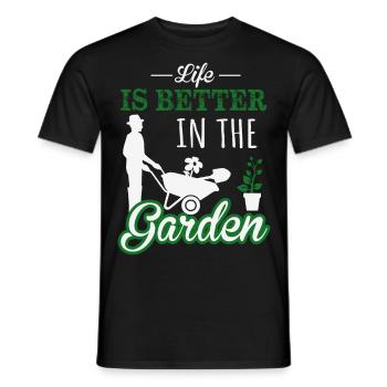 Jardiniers amateurs, jardiniers de fruits et légumes - T-shirt homme - noir - Devant - AI Model Male 178 light (178cm)