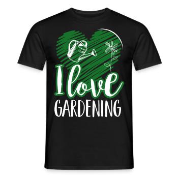 Hobby gardeners, fruit and vegetable gardeners - Men's T-Shirt - black - Front - AI Model Male 178 light (178cm)