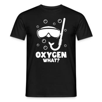 Apnée Oxygène Qu’est-ce que Apnée Plongeur Plongeur Natation - T-shirt homme - noir - Devant - AI Model Male 178 light (178cm)
