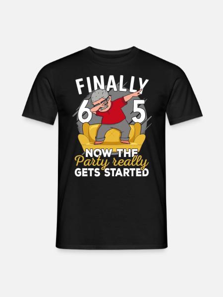 65. Geburtstag Mann 65 Jahre alt 65ter 65er Opa - T-shirt herr - svart