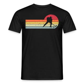 Eishockey Hockey Glace Rétro Vintage - T-shirt homme - noir - Devant - AI Model Male 178 light (178cm)