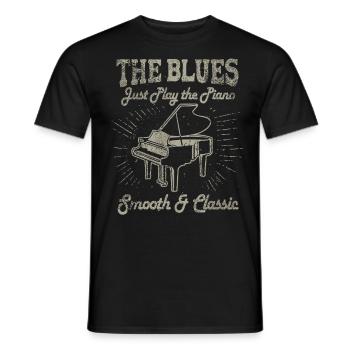 Blues Music Retro 1 - T-shirt homme - noir - Devant - AI Model Male 178 light (178cm)