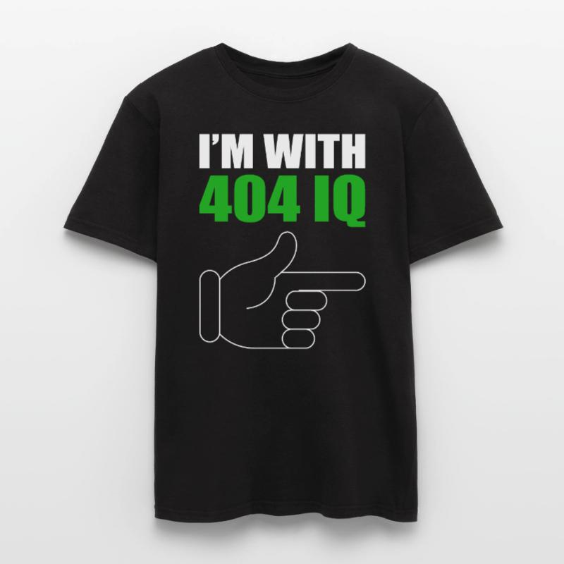 I'm with Stupid 404 Error Programmer Coding Männer T-Shirt