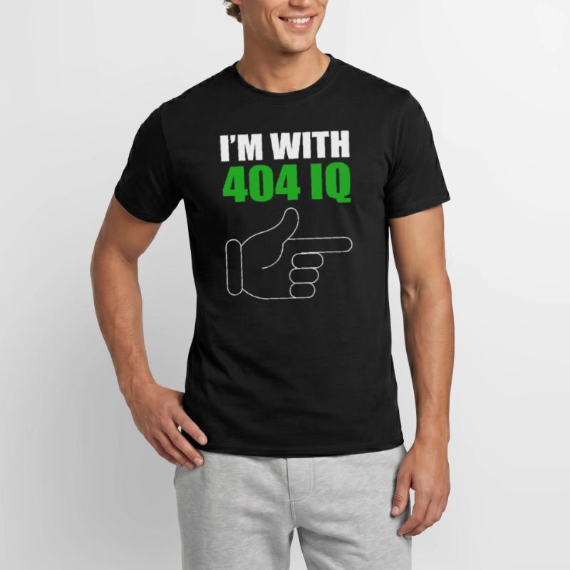 I'm with Stupid 404 Error Programmer Coding Männer T-Shirt
