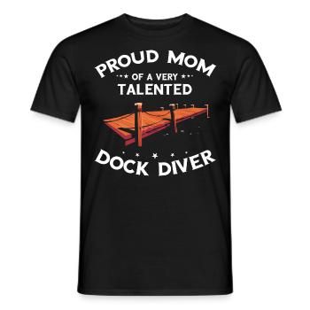 Dock Diving Design for Dog Jumping and Dock Dog - Men's T-Shirt - black - Front - AI Model Male 178 light (178cm)
