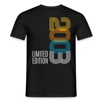 20 Anniversaire Jeunes filles Citation Cadeau 2003 - T-shirt homme - noir - Devant - AI Model Male 178 light (178cm)