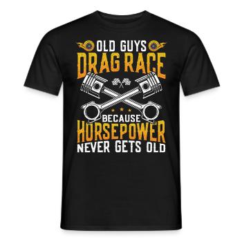 Drag Racing Race Car Old Guys Drag - Männer T-Shirt - Schwarz - Vorne - AI Model Male 178 light (178cm)