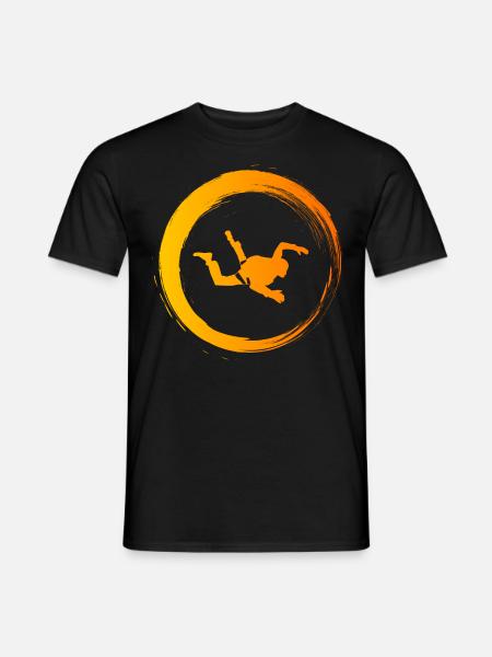 Sporty Hobby Leidenschaft Fallschirmspringen - Männer T-Shirt - Schwarz