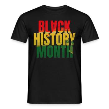 Mois de l’histoire des Noirs blm - T-shirt homme - noir - Devant - AI Model Male 178 light (178cm)