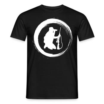 Sporty Hobby Leidenschaft Jäger - Männer T-Shirt - Schwarz - Vorne - AI Model Male 178 light (178cm)