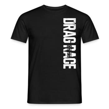 Drag Racing Race Car Vintage Drag - Men's T-Shirt - black - Front - AI Model Male 178 light (178cm)