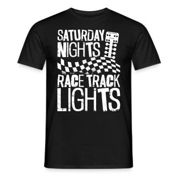 Drag Racing Race Car Saturday - Men's T-Shirt - black - Front - AI Model Male 178 light (178cm)