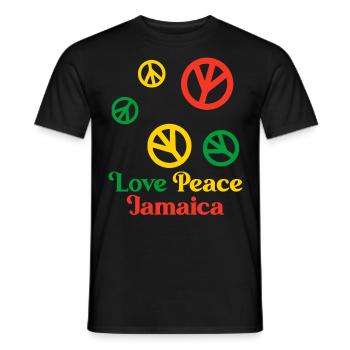Jamaika Liebe Jamaica Urlaub - Männer T-Shirt - Schwarz - Vorne - AI Model Male 178 light (178cm)