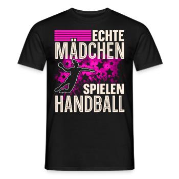 Handball Handballerin Frauen Handball - Männer T-Shirt - Schwarz - Vorne - AI Model Male 178 light (178cm)