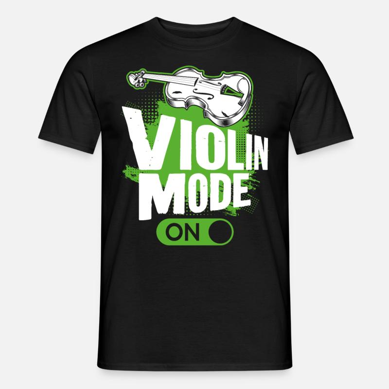 Violin Violinist Violin Mode On - Männer T-Shirt - Schwarz