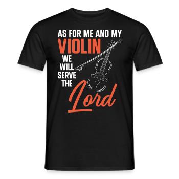 Violoniste Violoniste Jesus Faith - T-shirt homme - noir - Devant - AI Model Male 178 light (178cm)
