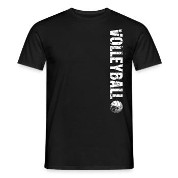 Volleyball - Men's T-Shirt - black - Front - AI Model Male 178 light (178cm)