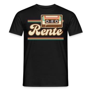 Rente Ruhestand Geschenkidee - Männer T-Shirt - Schwarz - Vorne - AI Model Male 178 light (178cm)