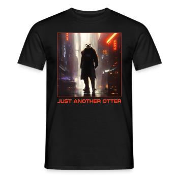 Just Another Otter Lustige Otter Sprüche - Männer T-Shirt - Schwarz - Vorne - AI Model Male 178 light (178cm)
