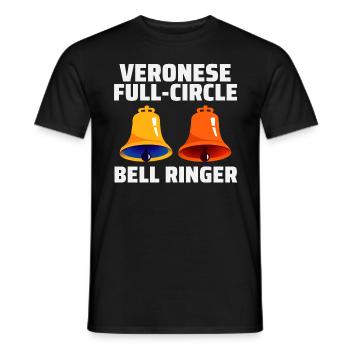 Veroneser Vollkreis Glockenläuter Hobby - Männer T-Shirt - Schwarz - Vorne - AI Model Male 178 light (178cm)