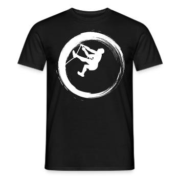 Sporty Hobby Leidenschaft Klettern - Männer T-Shirt - Schwarz - Vorne - AI Model Male 178 light (178cm)
