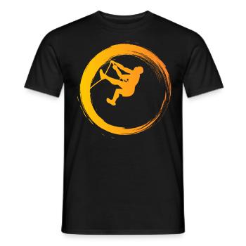 Sporty Hobby Leidenschaft Klettern - Männer T-Shirt - Schwarz - Vorne - AI Model Male 178 light (178cm)