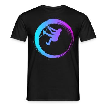 Sporty Hobby Leidenschaft Klettern - Männer T-Shirt - Schwarz - Vorne - AI Model Male 178 light (178cm)