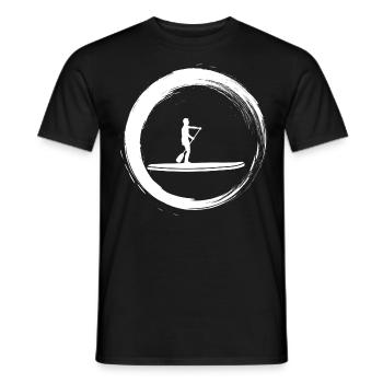Sporty Hobby Leidenschaft Stand Up Paddle - Männer T-Shirt - Schwarz - Vorne - AI Model Male 178 light (178cm)