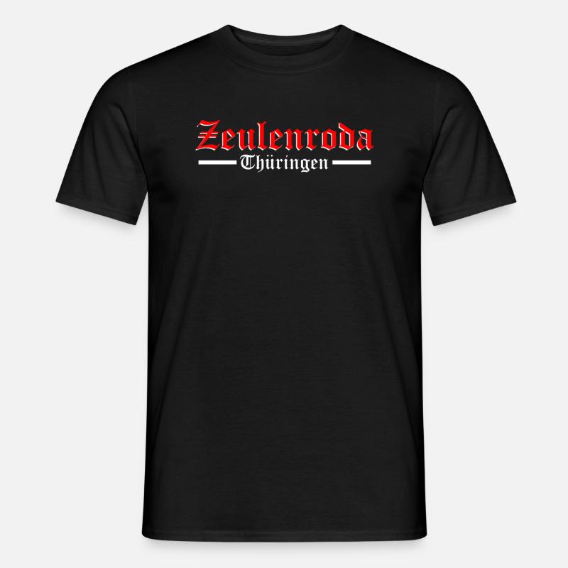 zeulenroda Thüringen - Männer T-Shirt - Schwarz