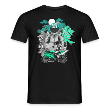 Moto Lifestyle / Moto / Moto motard - T-shirt homme - noir - Devant - AI Model Male 178 light (178cm)