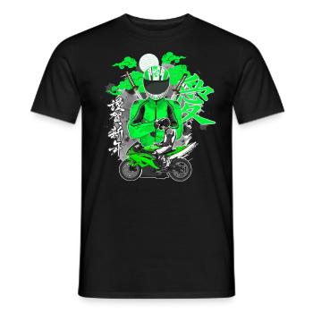Moto Lifestyle / Moto / Moto motard - T-shirt homme - noir - Devant - AI Model Male 178 light (178cm)