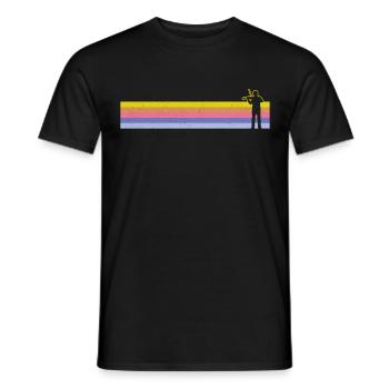 Violon Violoniste Rétro Vintage - T-shirt homme - noir - Devant - AI Model Male 178 light (178cm)