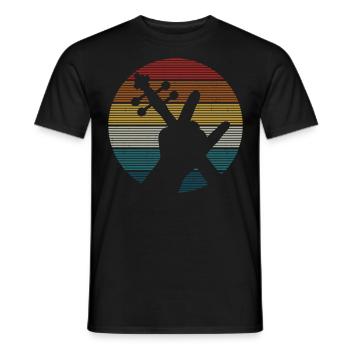 Violin Violinist Retro Vintage - Männer T-Shirt - Schwarz - Vorne - AI Model Male 178 light (178cm)