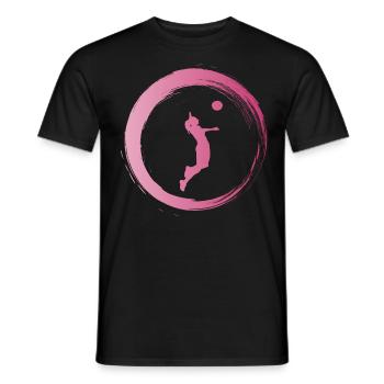 Sporty Hobby Leidenschaft Volleyball - Männer T-Shirt - Schwarz - Vorne - AI Model Male 178 light (178cm)