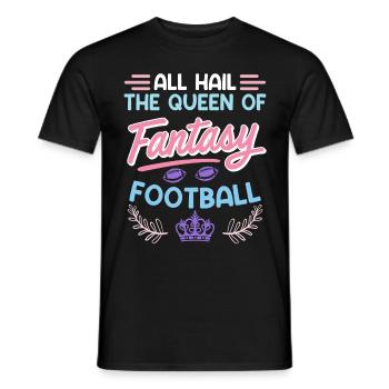 Reine du football Fantasy - T-shirt homme - noir - Devant - AI Model Male 178 light (178cm)