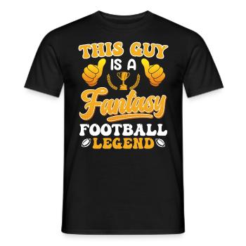 Légende du football Fantasy - T-shirt homme - noir - Devant - AI Model Male 178 light (178cm)