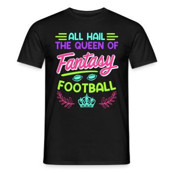 Reine du football Fantasy - T-shirt homme - noir - Devant - AI Model Male 178 light (178cm)
