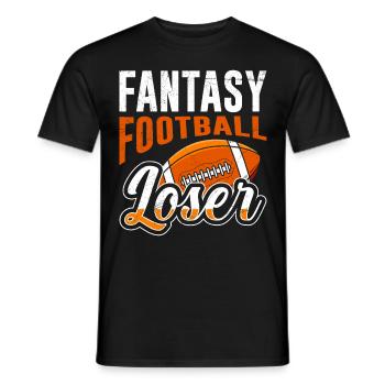 Perdant de football Fantasy - T-shirt homme - noir - Devant - AI Model Male 178 light (178cm)